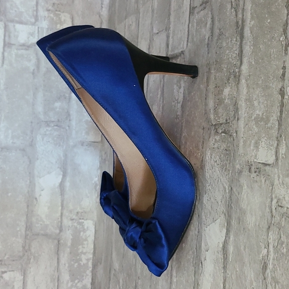 BP Blue peep toe heals - Picture 2 of 5